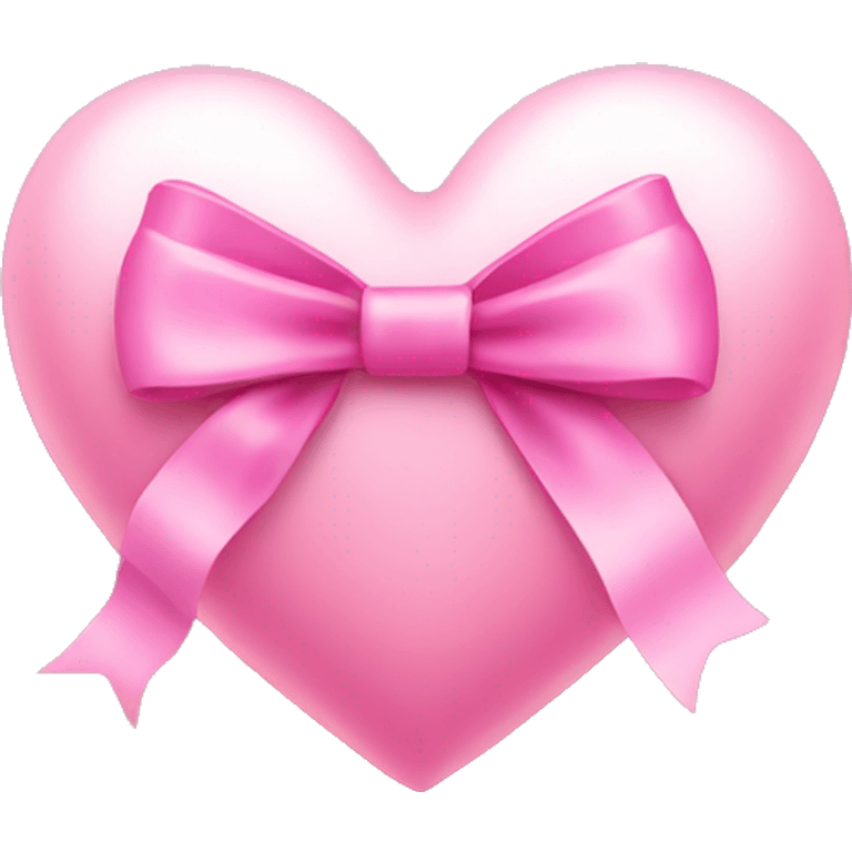 pink heart with bow emoji