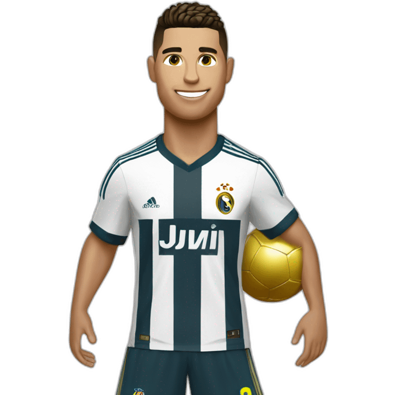 Ronaldo avec ballon d’or emoji