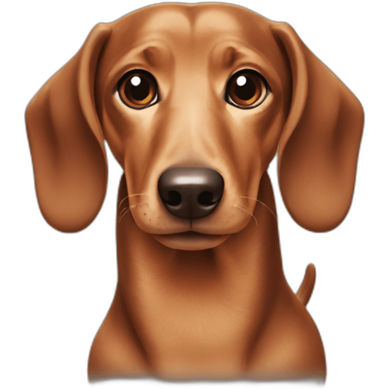 dachshund-face-cream emoji