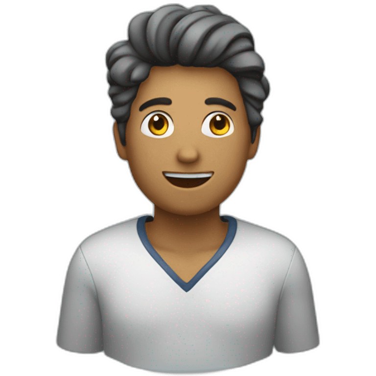 person with waves expanding to the sides emoji