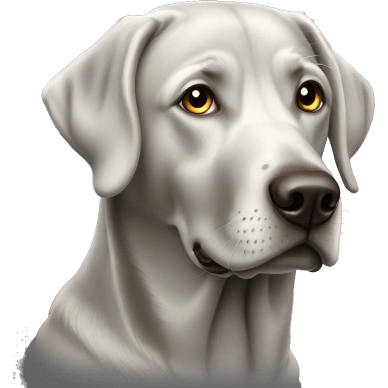 silver labrador retriever  emoji