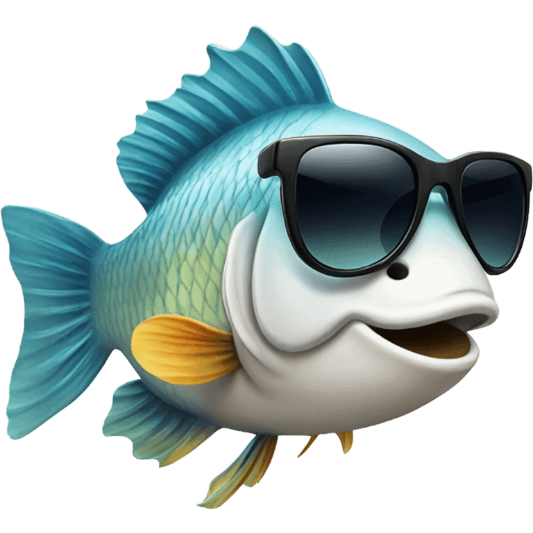 fish with sunglasses emoji