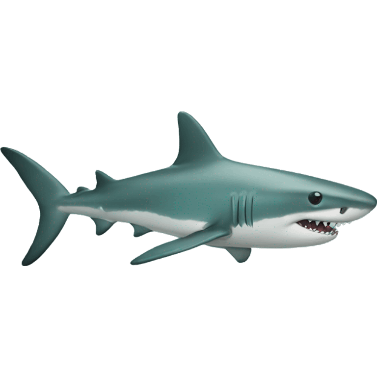 teal shark emoji