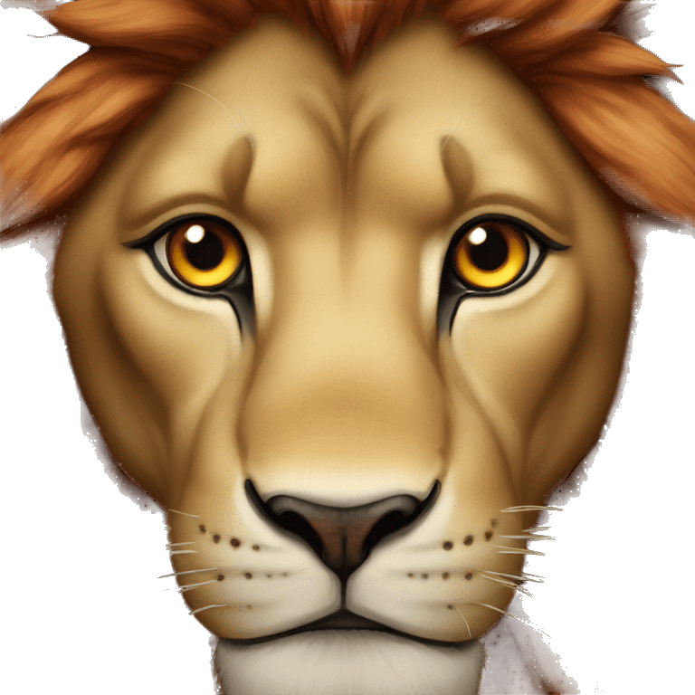 Lion yeux rouge  emoji