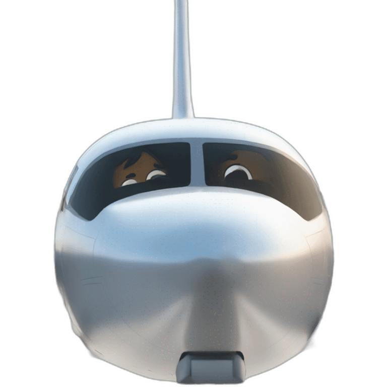 super cool plane, closeup on the cockpit emoji