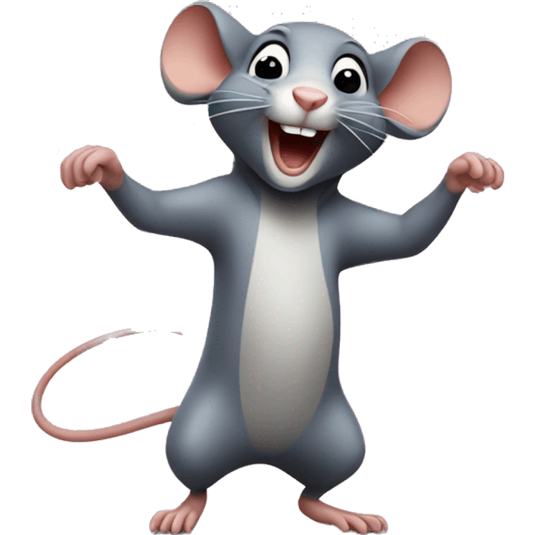 Happy rat dancing  emoji