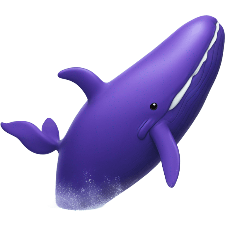 Purple whale emoji