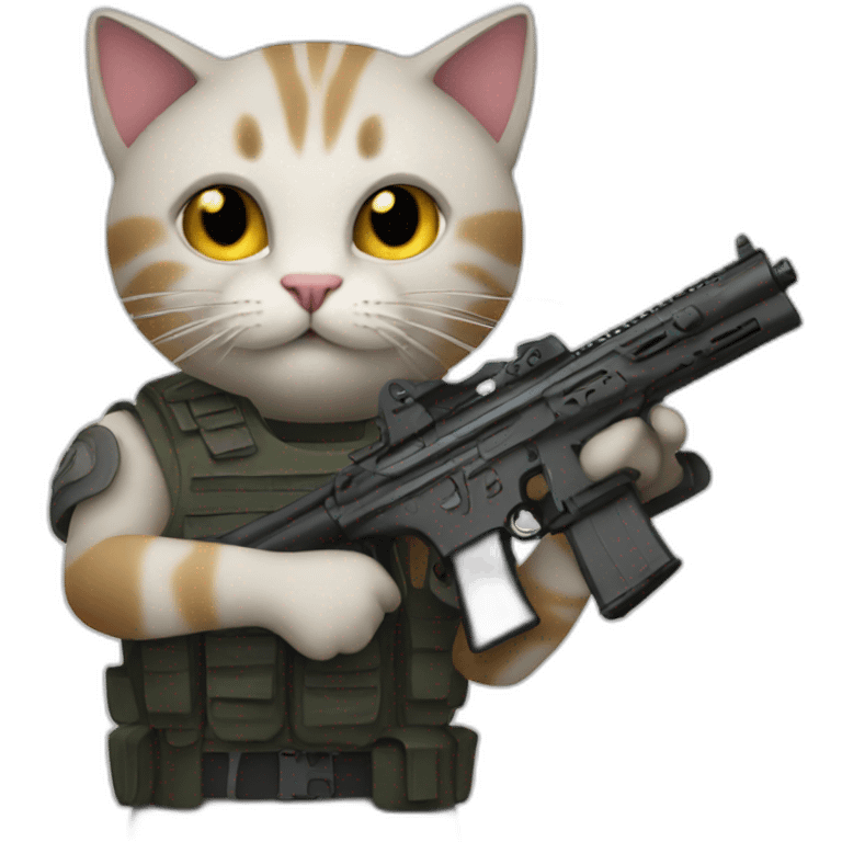 Armed-kitty emoji