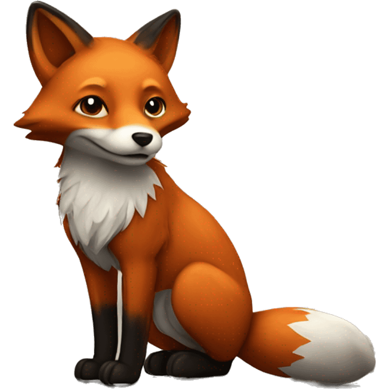 Fox on the street emoji