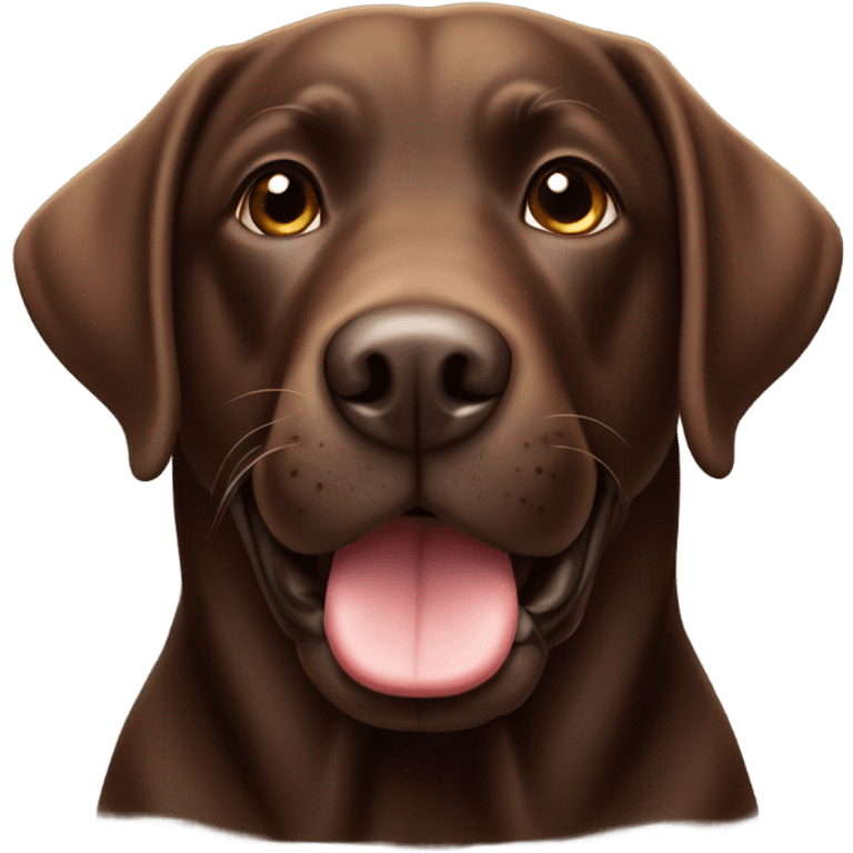 Chocolate lab emoji