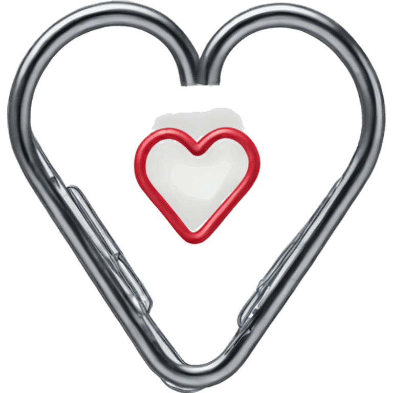 paper clip heart  emoji