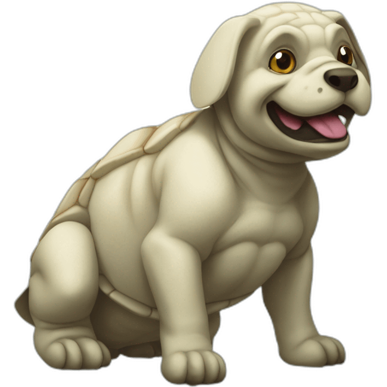 Tortue sur chien emoji