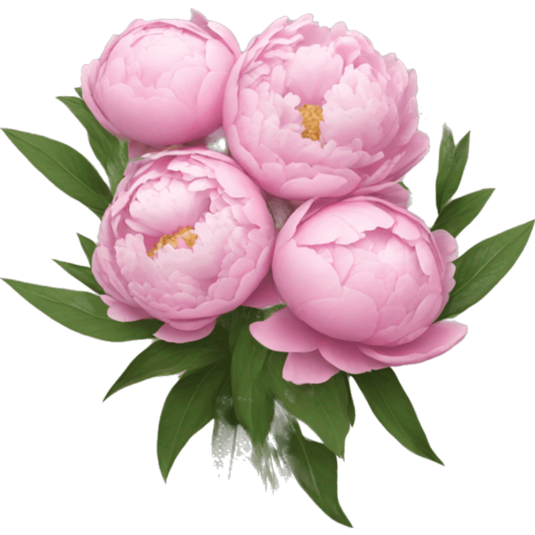 Bouquet of peonies emoji