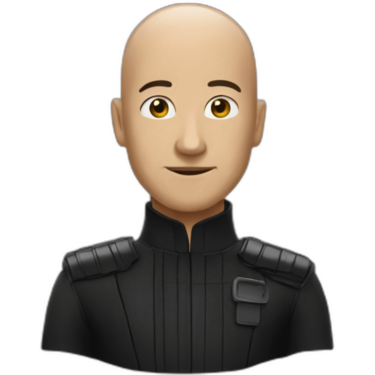 neo from matrix but without hair emoji