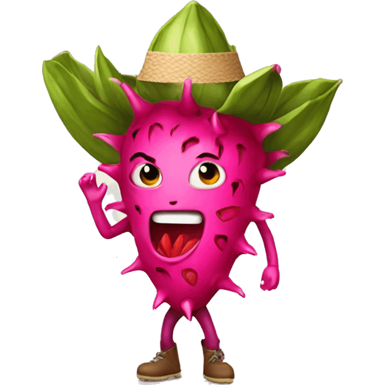 Dragon fruit cowboy emoji