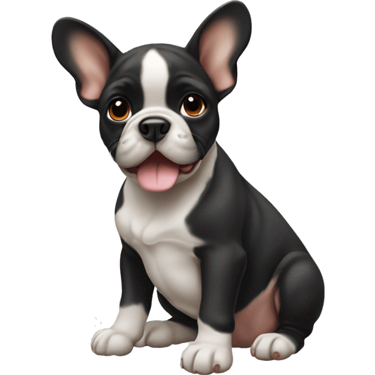 French bull dog puppy emoji