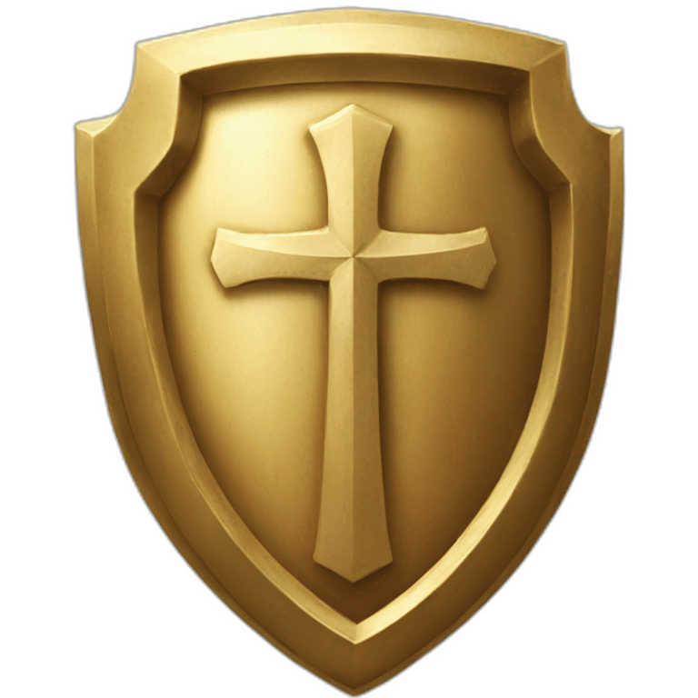 big gold Shield of Faith emoji