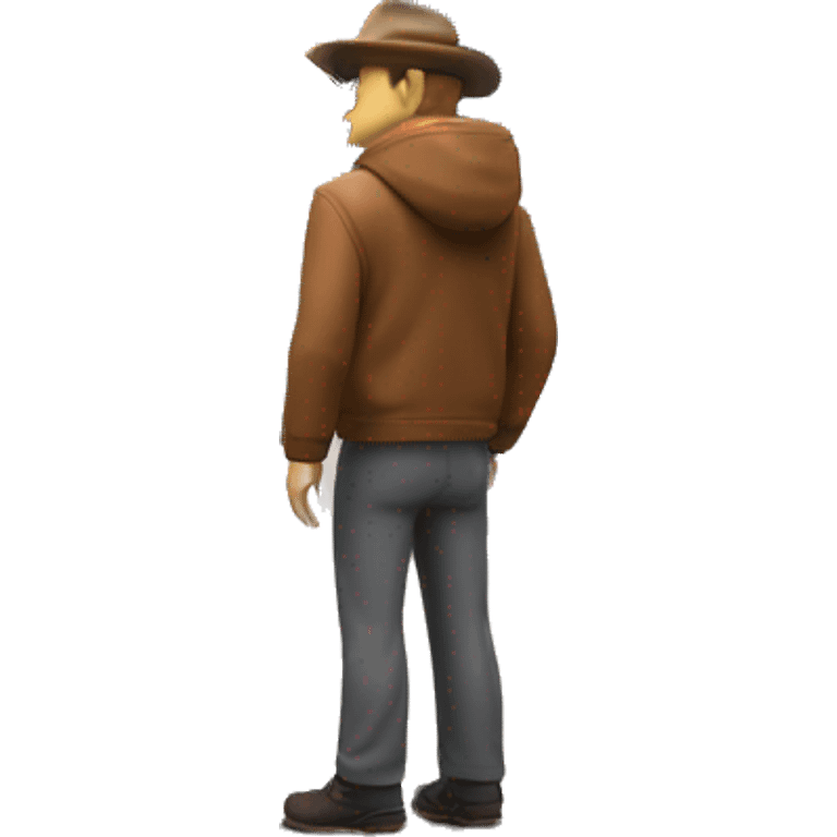 A man standing infront of the matterhorn emoji