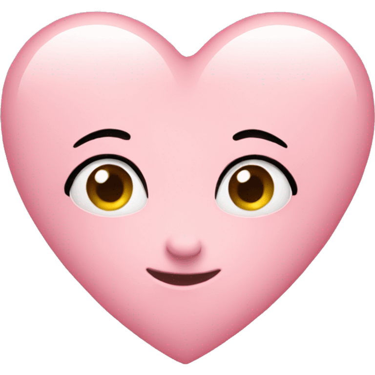 Light pink heart emoji