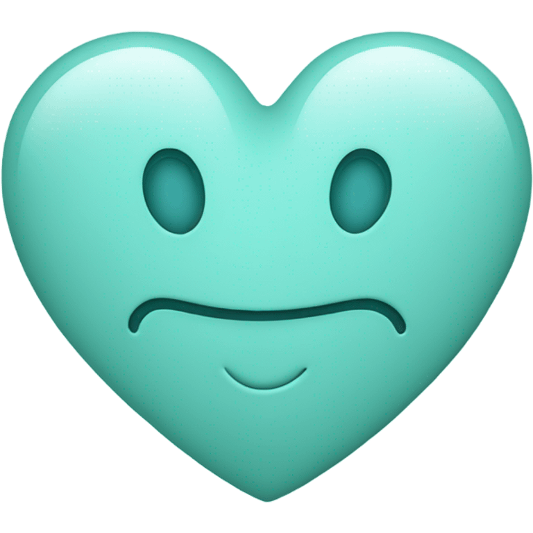 Cyan emoji heart emoji