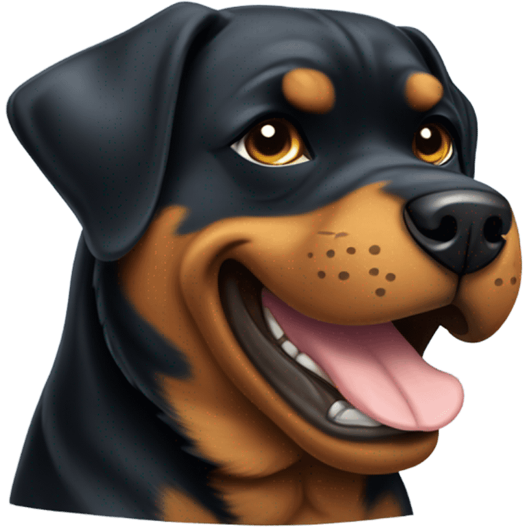 Rottweiler giving a thumbs up  emoji