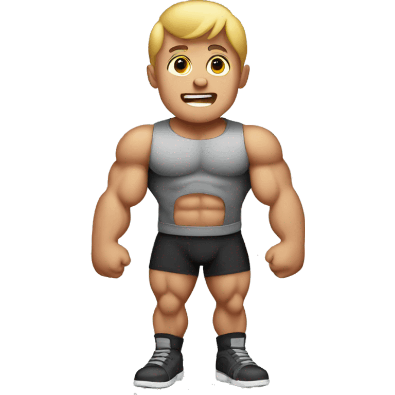 muscle kid  emoji