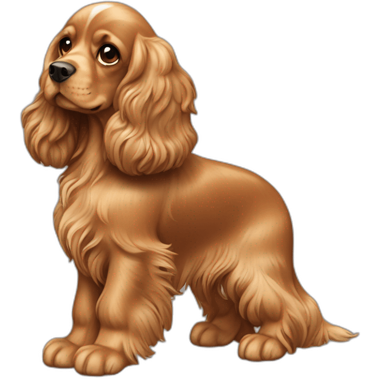 Tan Cocker spaniel dog emoji