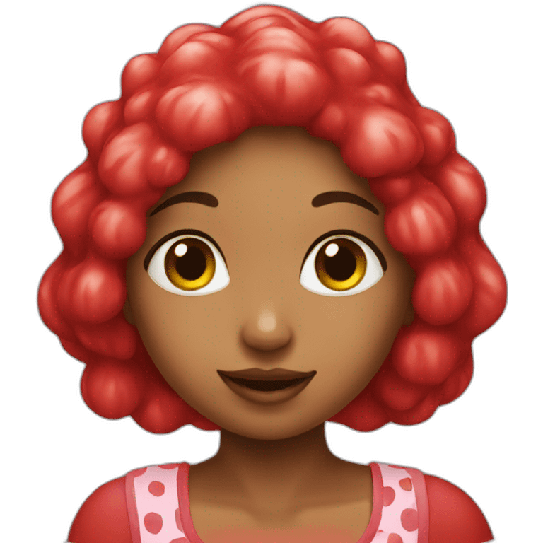 Strawberry girl emoji