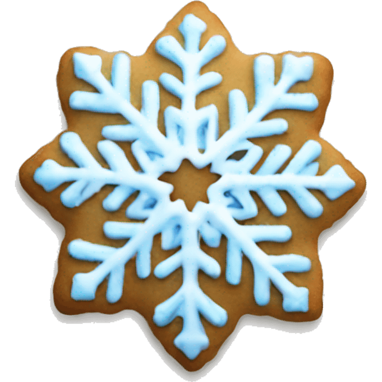 snowflake christmas cookie aesthetic emoji