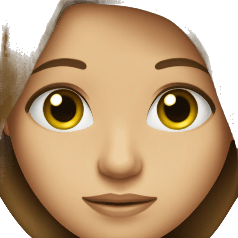 long brown hair, green eyes female entrepreneur  emoji