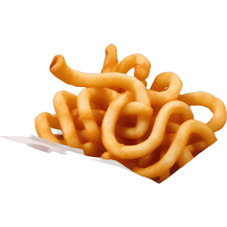 Curly fries in pink box emoji