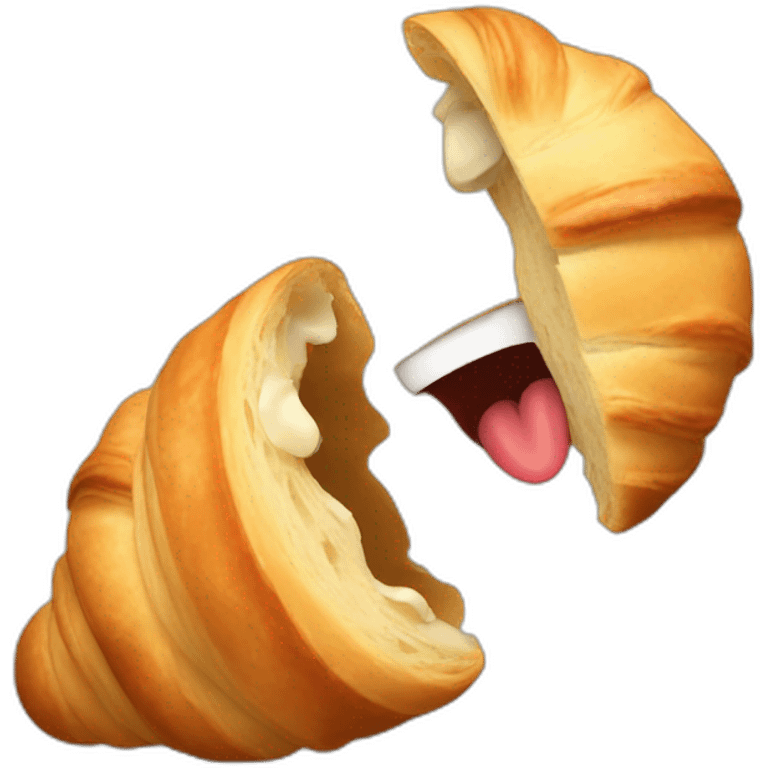 Angry croissant emoji