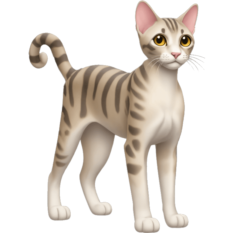 Serengeti Cat Breed Full Body emoji