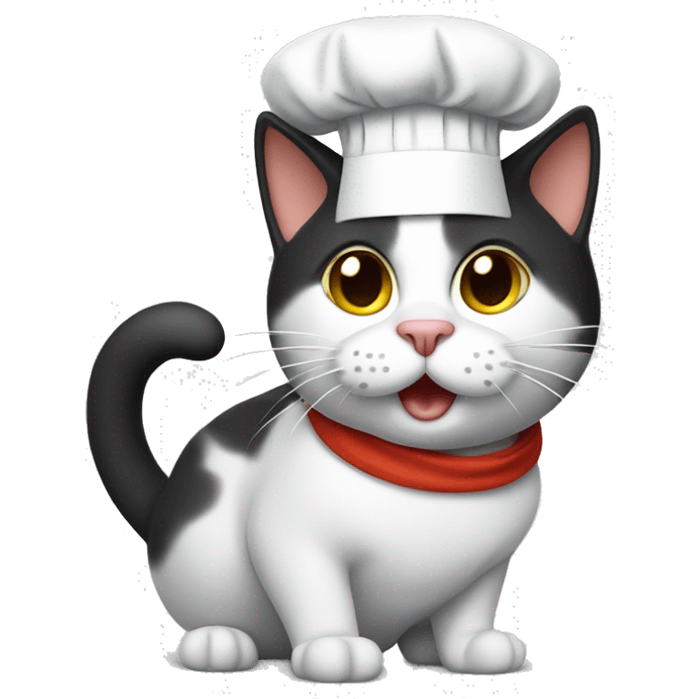 Cat with chef hat emoji