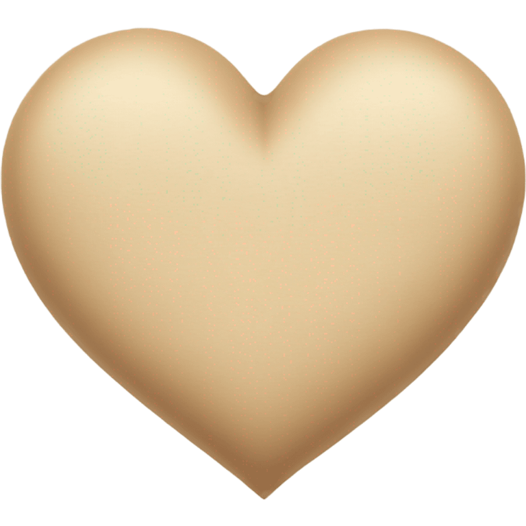 Beige heart emoji