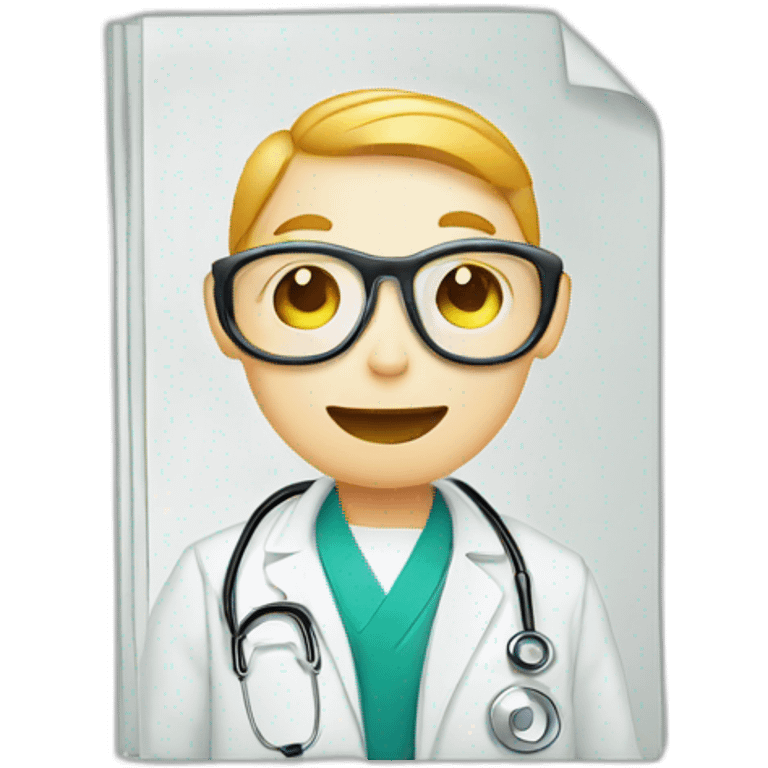 medical information document emoji