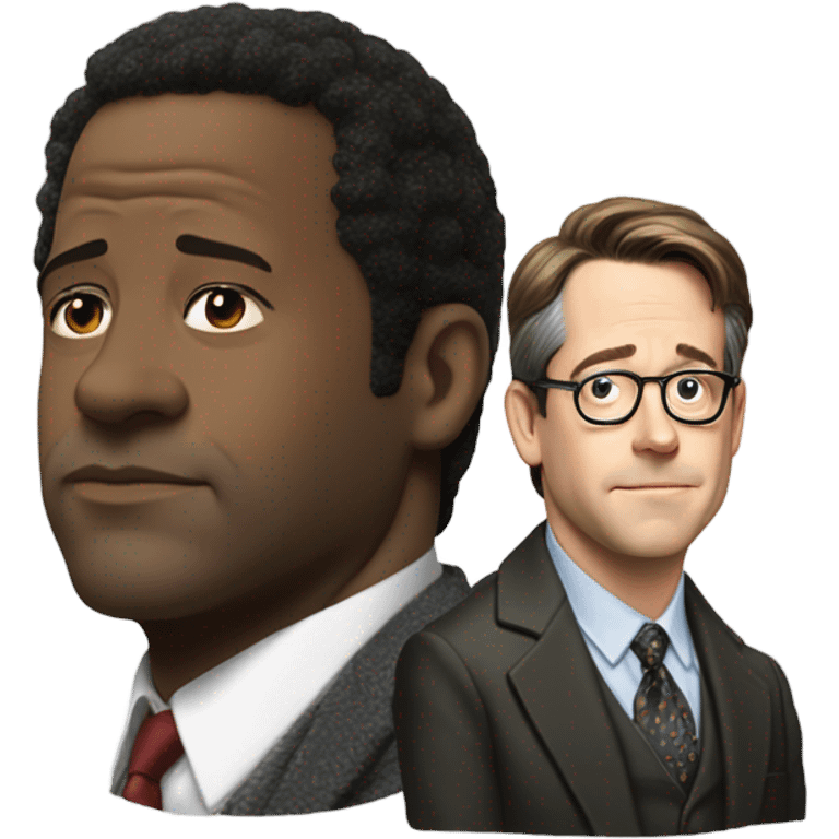 James jones earl looking down at Matthew Broderick  emoji