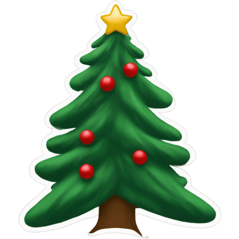 UGA Christmas tree emoji