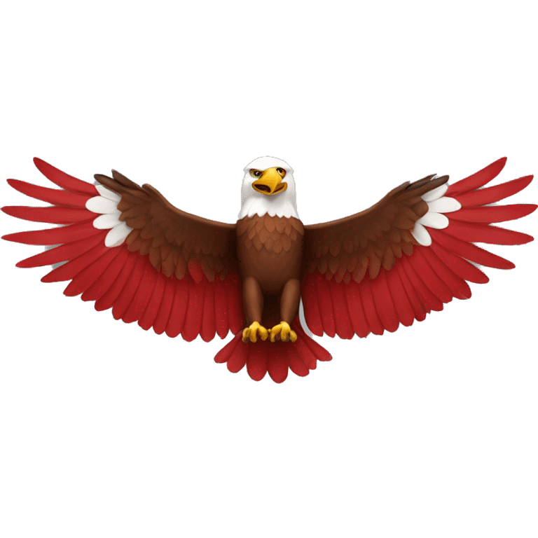 Red Eagle with spread wings emoji