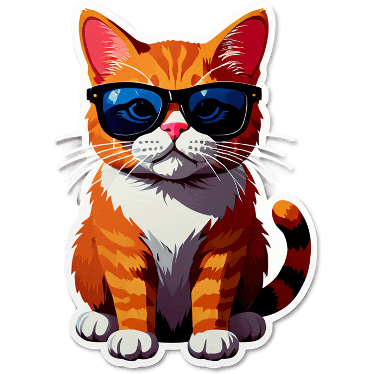 Cat with sunglasses emoji