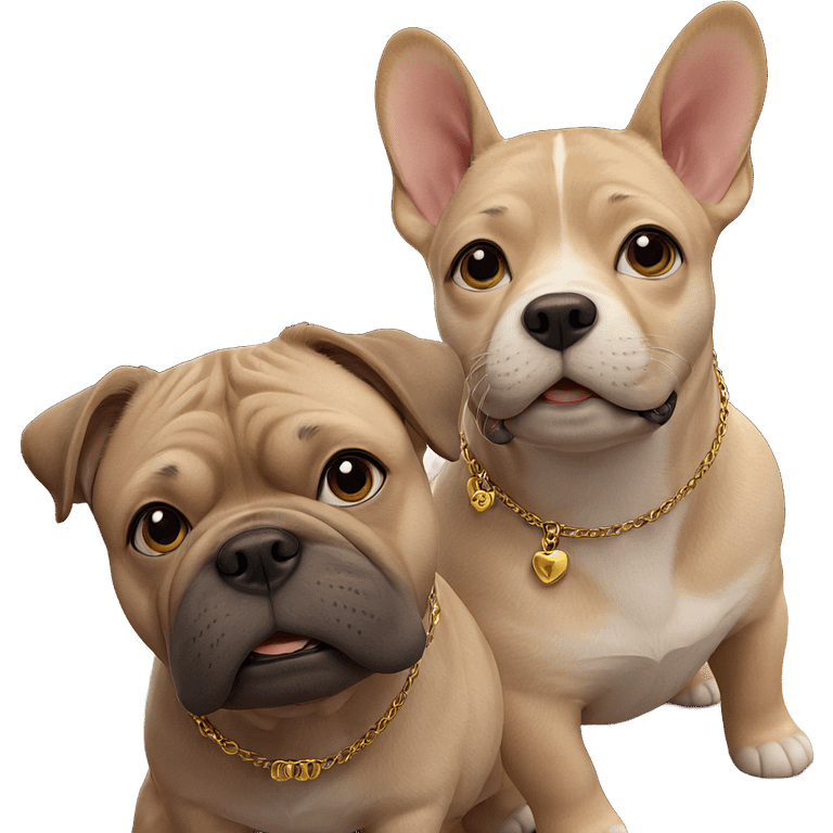 realistic dog with necklace indoors emoji