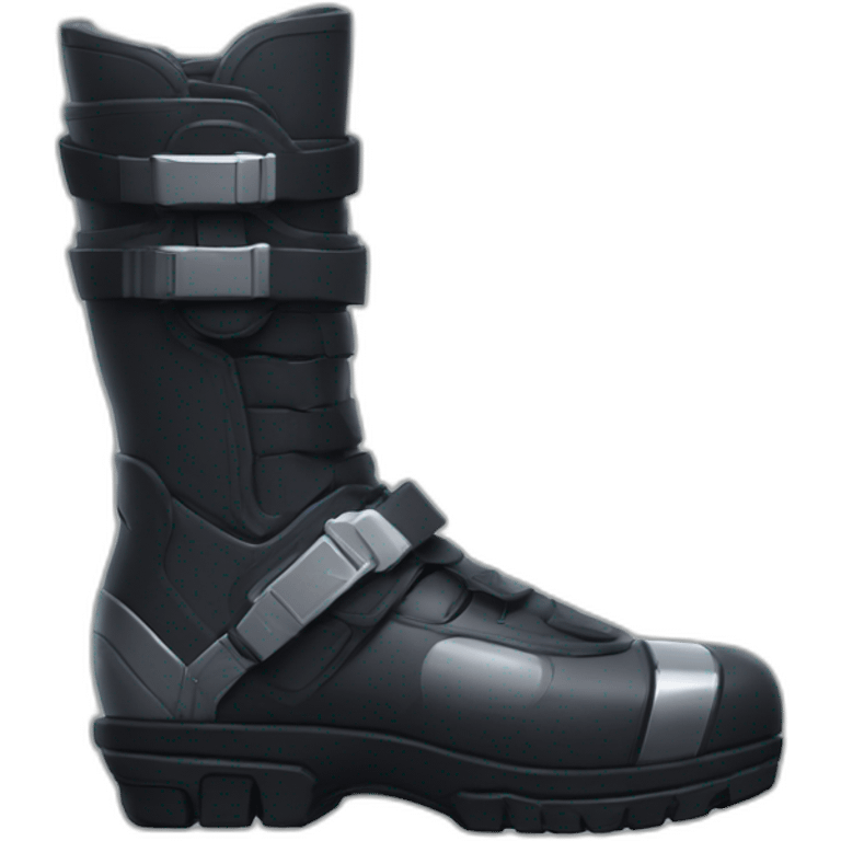 futuristic Anti-Matter dark armored boots emoji