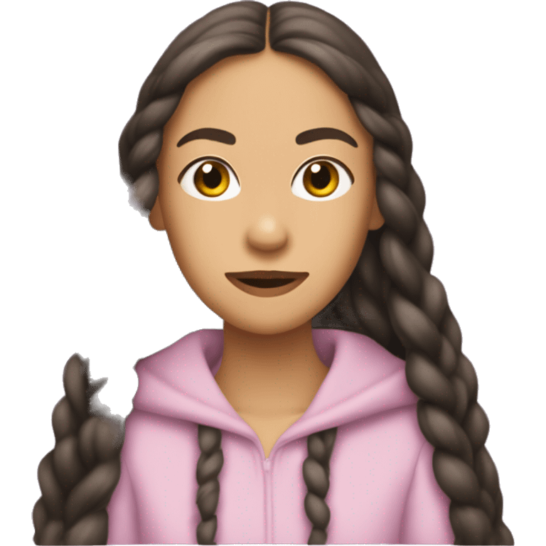 olivia rodrigo wearing a hag emoji