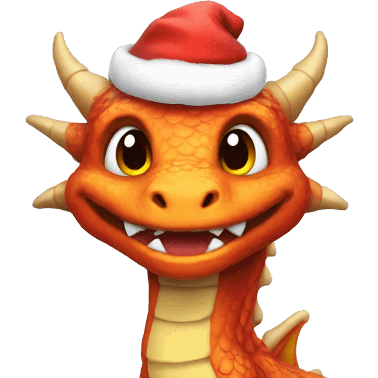 Christmas dragon emoji