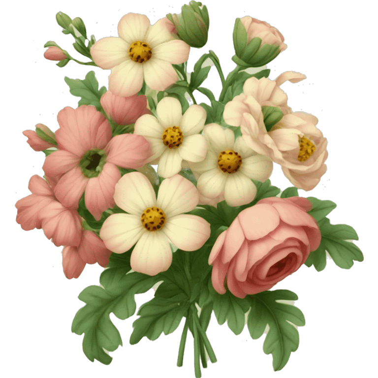 Pretty Vintage flowers emoji