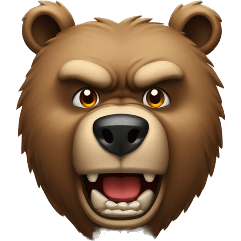 angry bear emoji