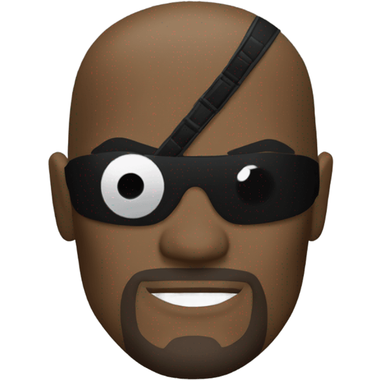 Nick Fury Marvel black eye patch one eye only emoji