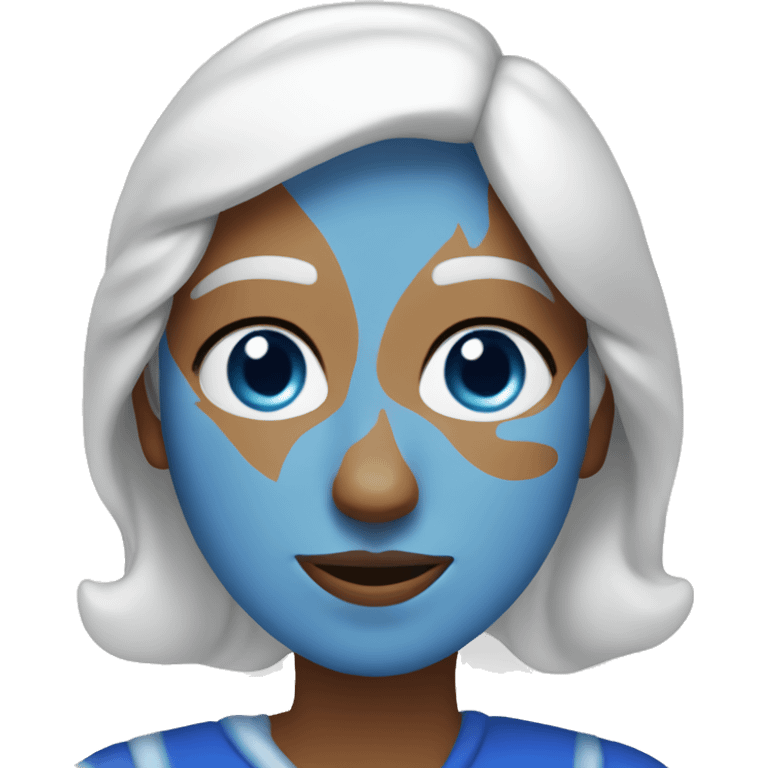 blue christmas santa white woman emoji