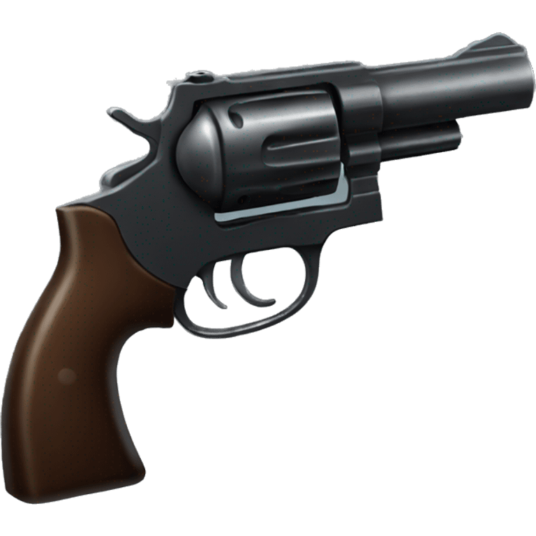 Dark gun revolver emoji