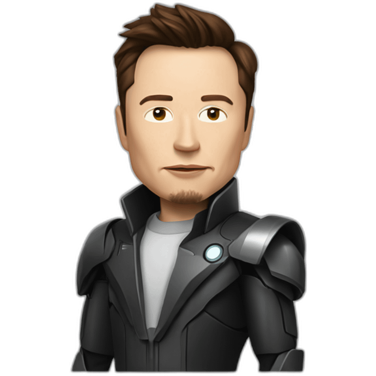 elon musk in iron man suit emoji